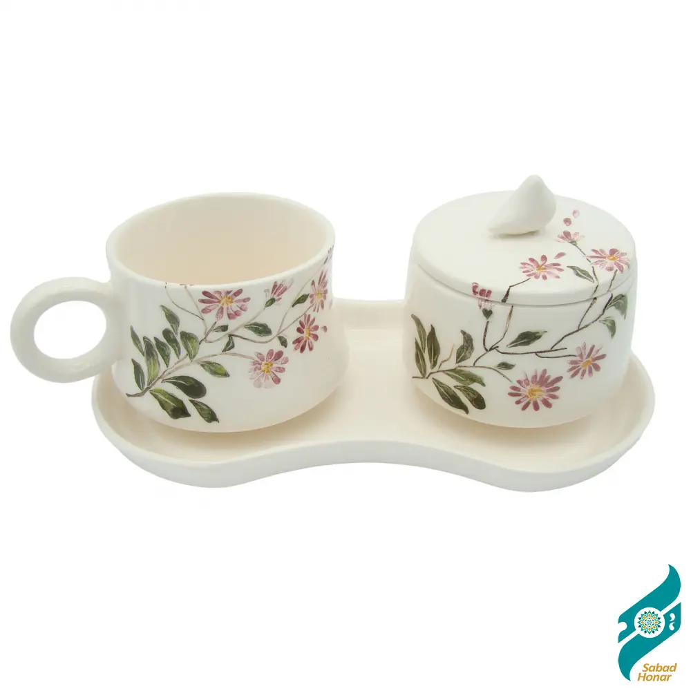 سرویس چای خوری یک نفره سرامیکی سمین