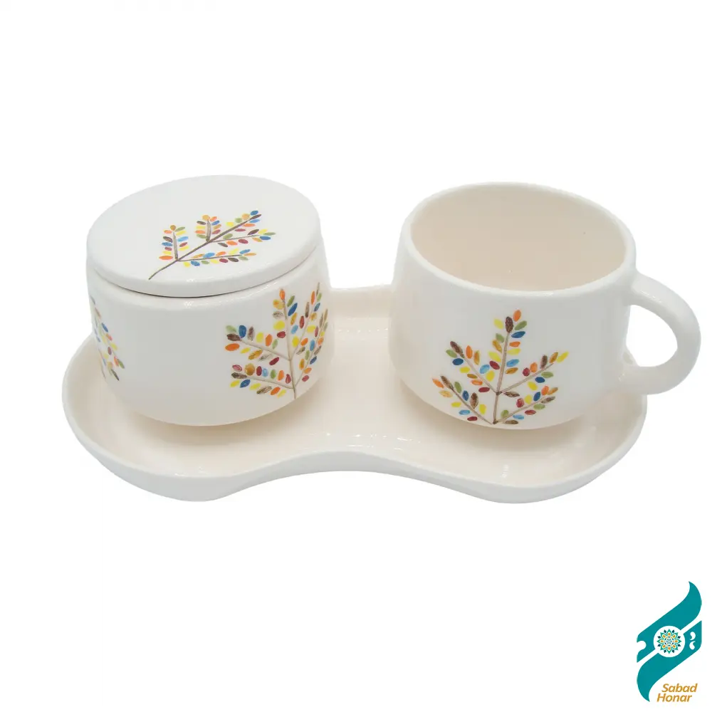 سرویس چای خوری یک نفره سرامیکی سمین