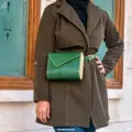 کیف رودوشی چرم و چوب مدل آلیو